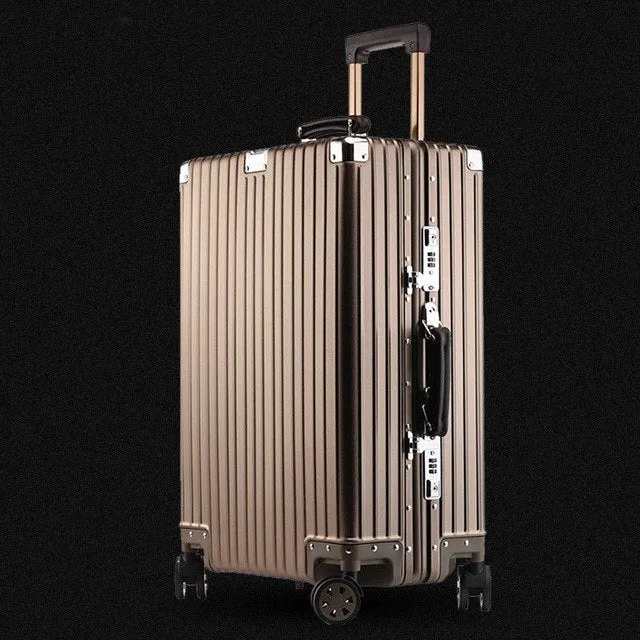 20'24'26'29' Aluminum Alloy Koffer Business Cabin Travel Malas De Viagem Com Rodinhas Trolley Tsa