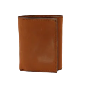 3D Men's Distressed Brown Leather Tri-fold Wallet DW634