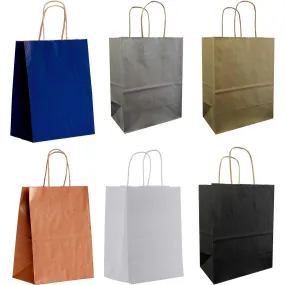 All Occasion Mature Kraft Medium Solid Totes (12 Pack) by Present Paper