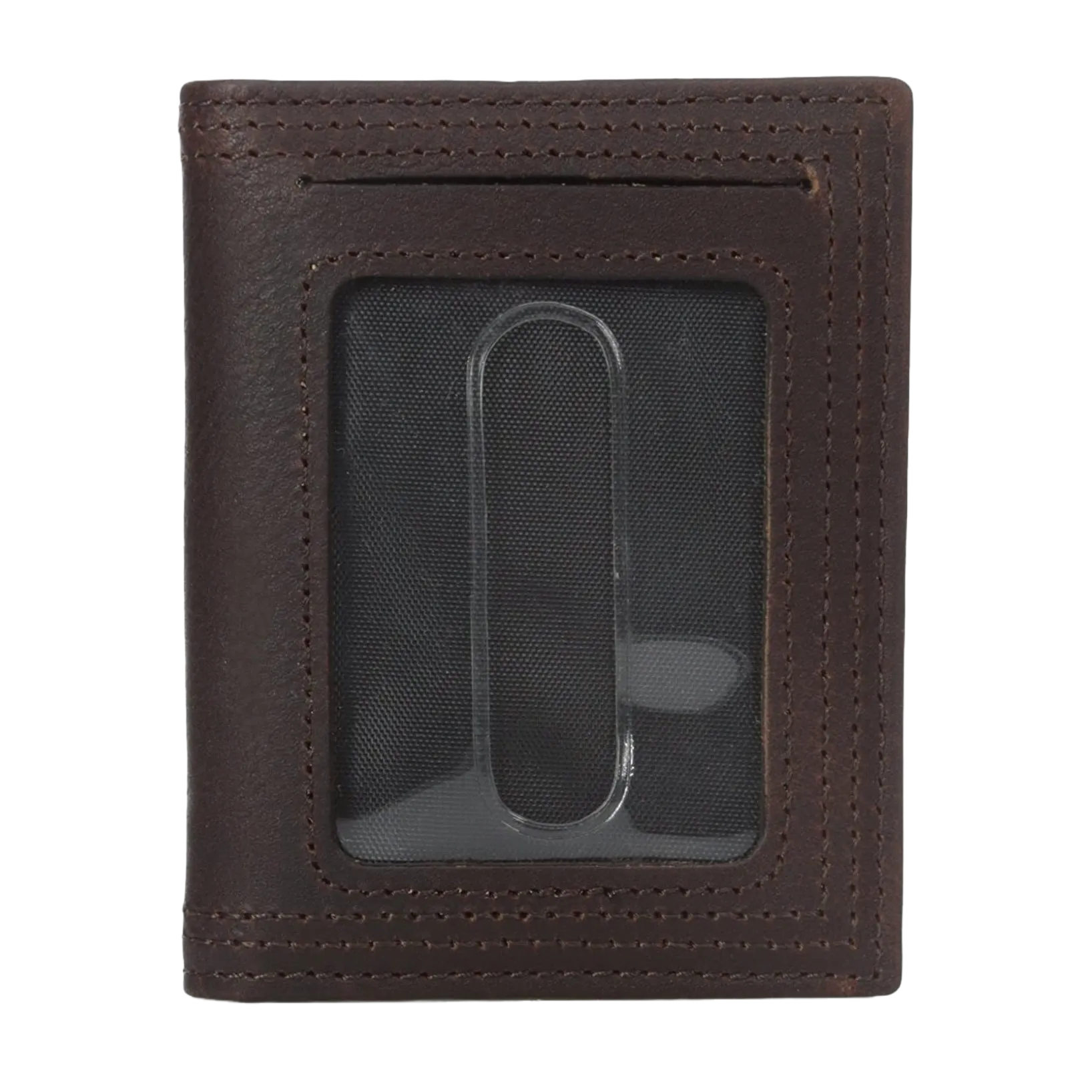 Ariat® Men's Rowdy Dark Copper Bi-Fold Money Clip Wallet A35124283