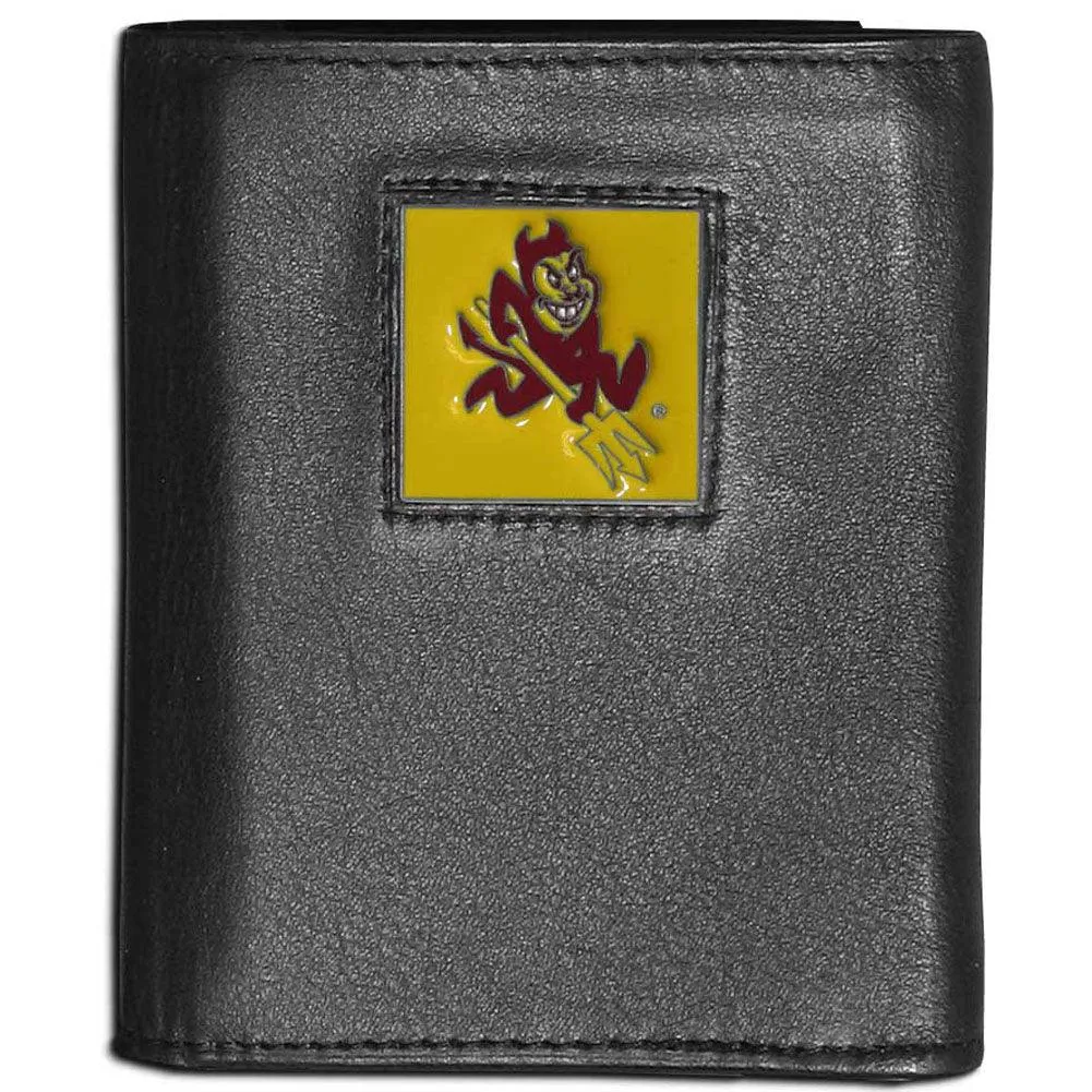 Arizona St. Sun Devils Leather Tri-fold Wallet