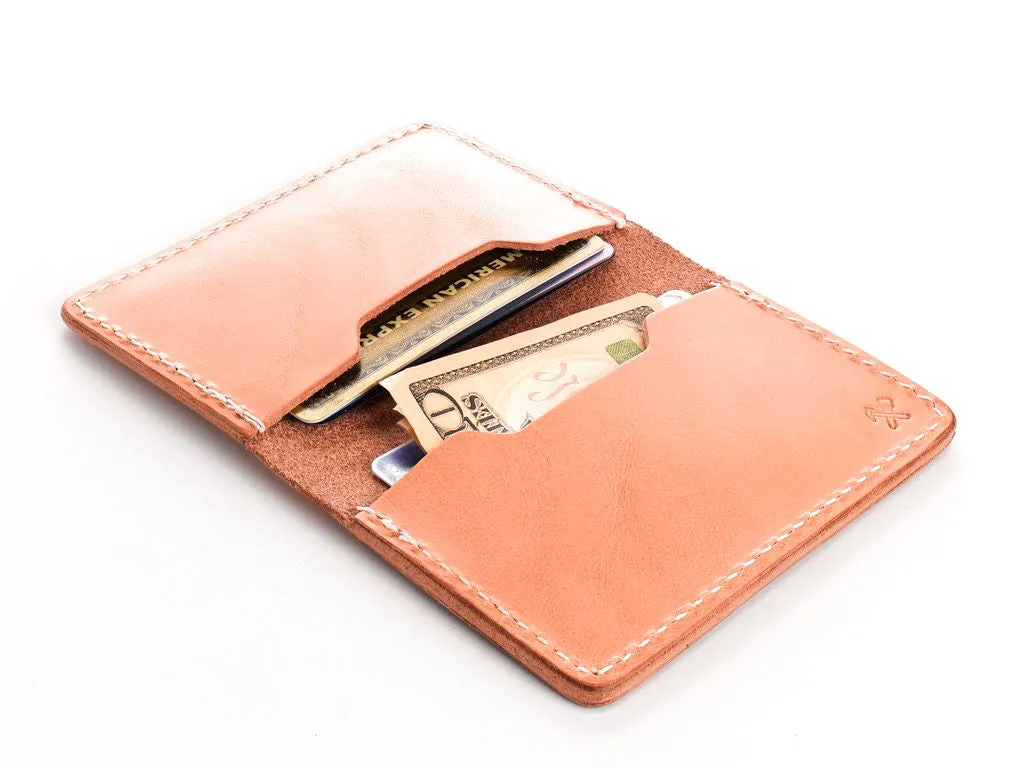 Billykirk - Leather Bi-Fold Card Case - Natural