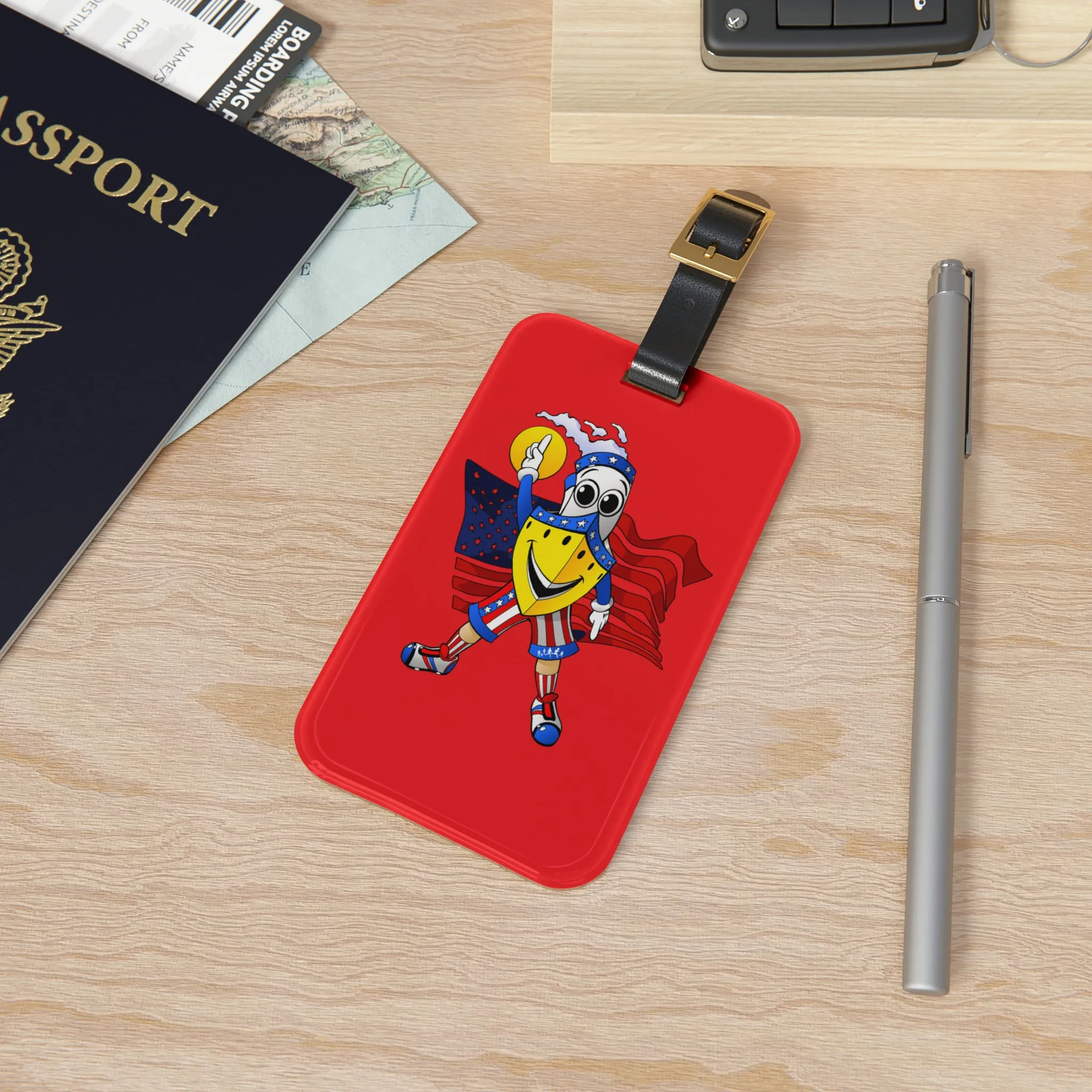 BUDDY CRUISE Red Travel Luggage Tag