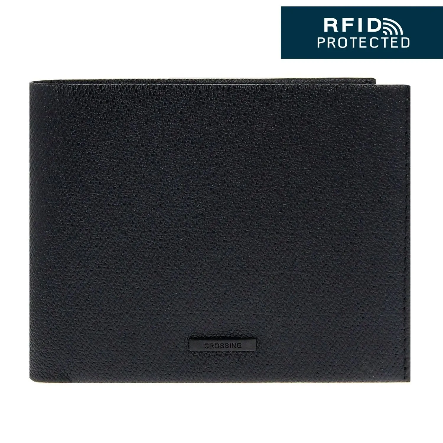 Crossing Elite Bi-fold Leather Wallet With Window And Coin Pocket RFID