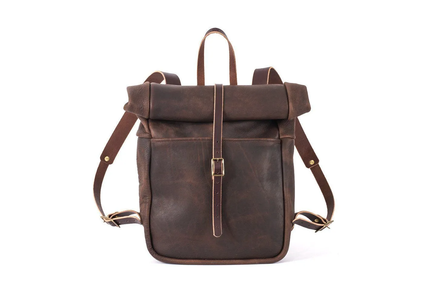 GRANT LEATHER ROLL TOP RUCKSACK BACKPACK