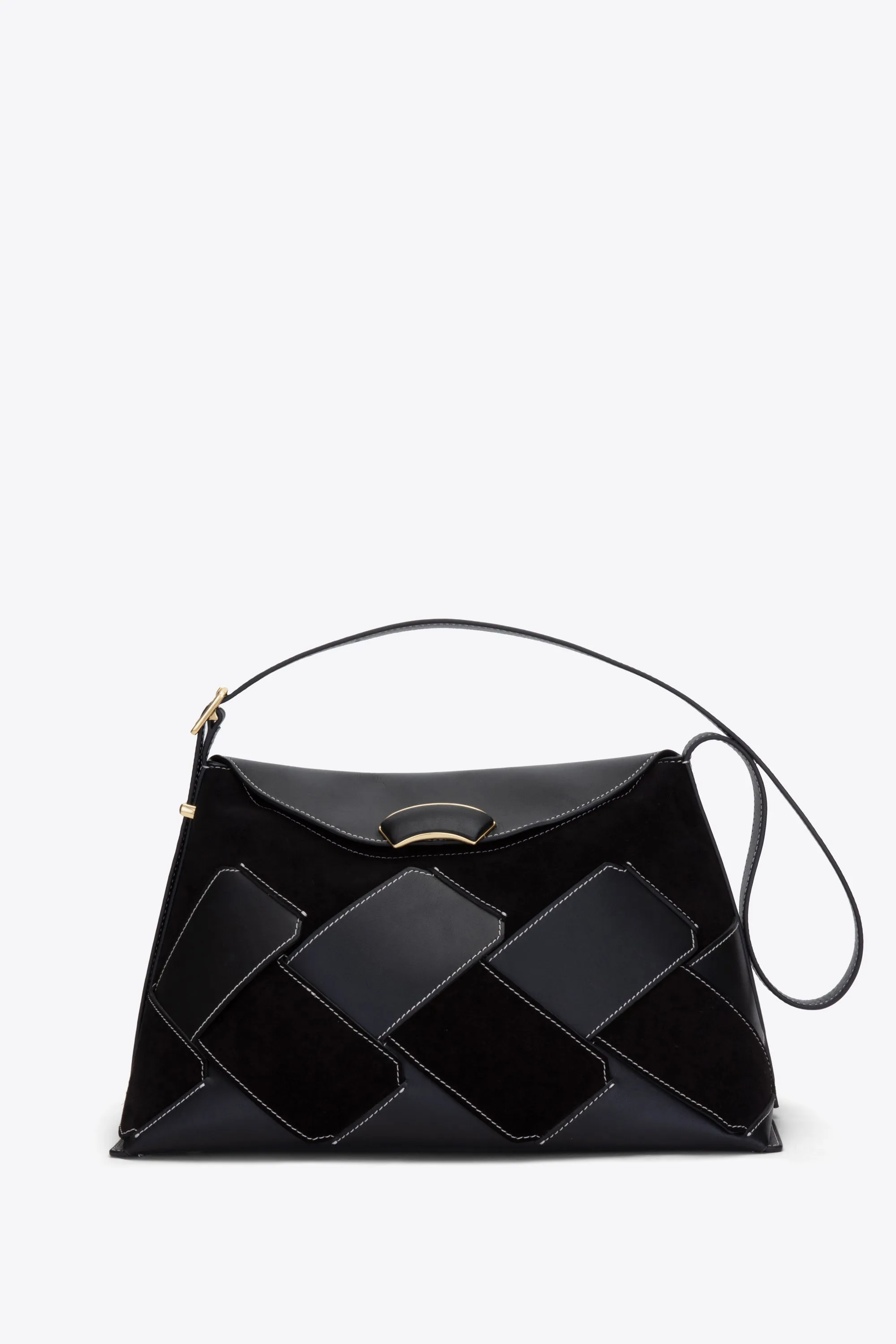 ID Soft Shoulder Bag with Woven Combo