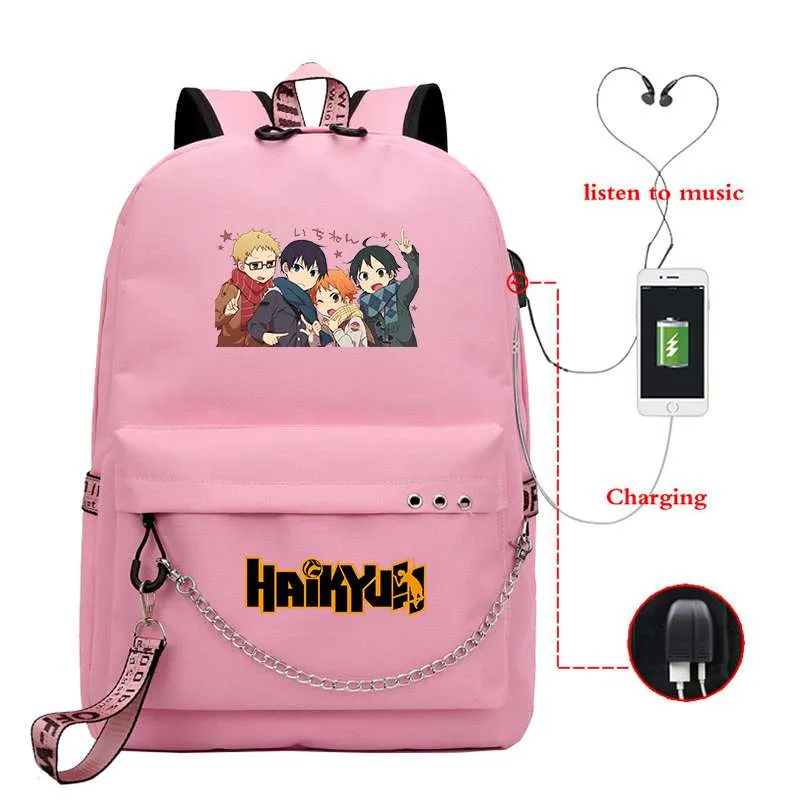 Laptop/School Backpack Haikyuu (Colors Available)