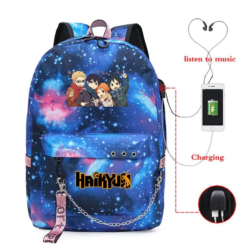 Laptop/School Backpack Haikyuu (Colors Available)