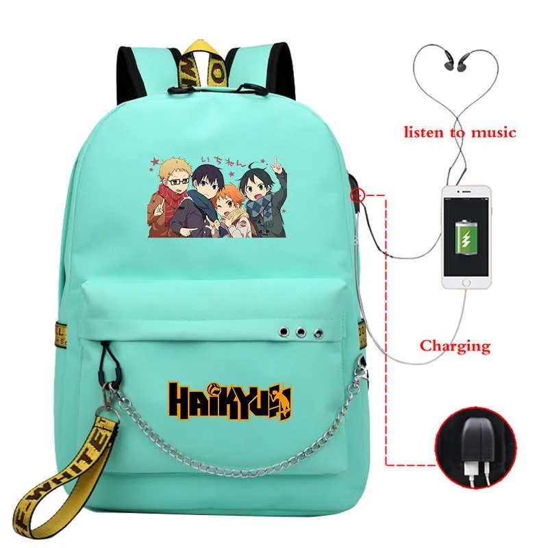 Laptop/School Backpack Haikyuu (Colors Available)