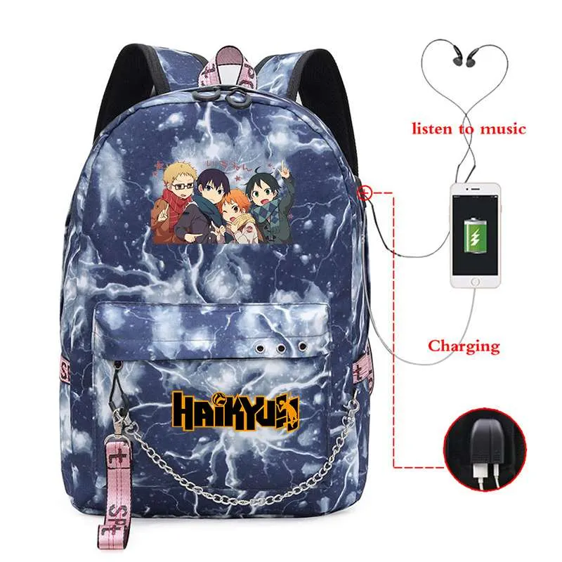 Laptop/School Backpack Haikyuu (Colors Available)