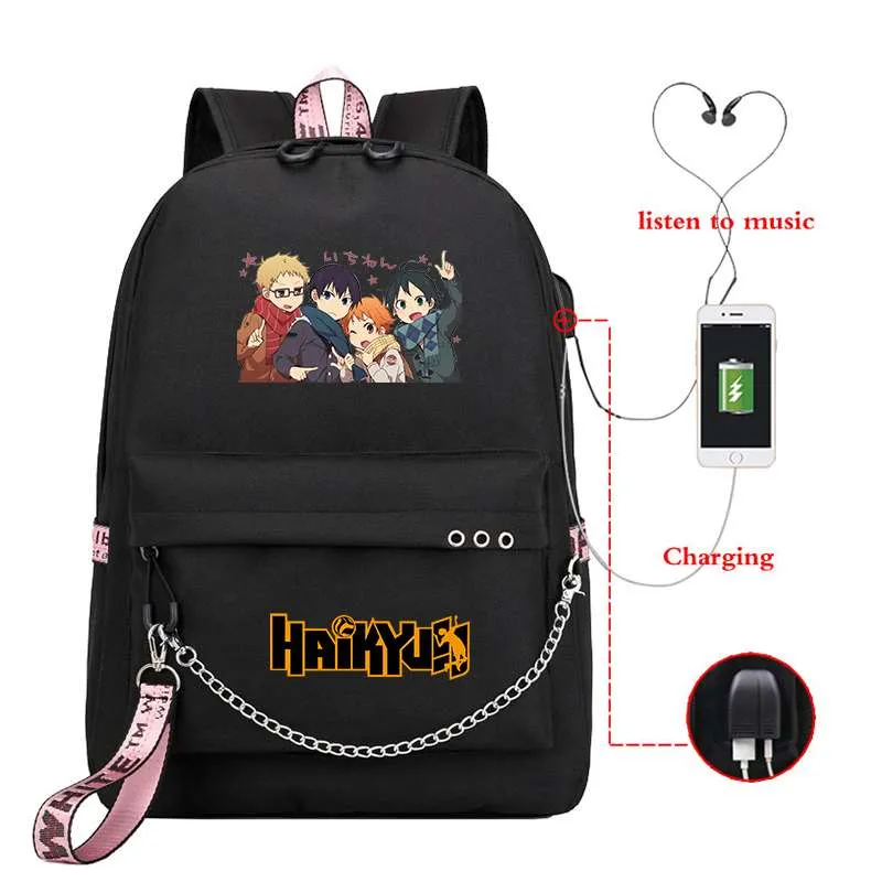 Laptop/School Backpack Haikyuu (Colors Available)