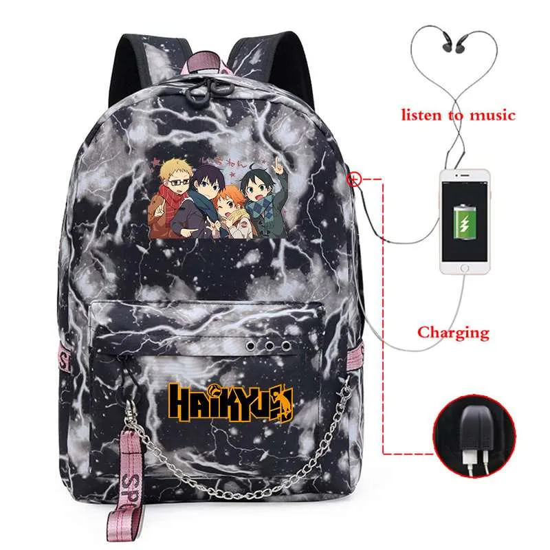 Laptop/School Backpack Haikyuu (Colors Available)