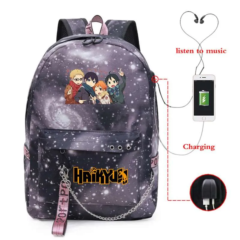 Laptop/School Backpack Haikyuu (Colors Available)