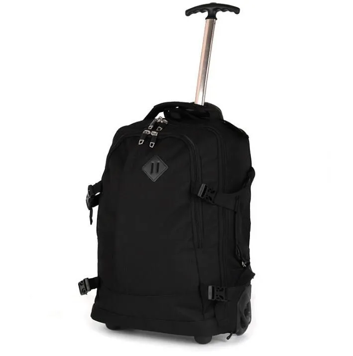 Men Travel trolley rucksack Rolling Luggage backpack bags on wheels wheeled backpack for Business Cabin Men Travel trolley bags