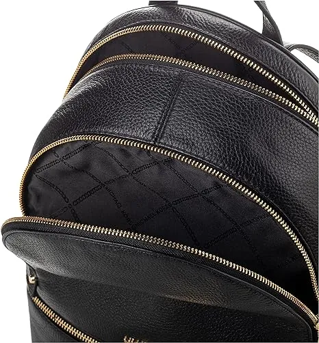 MICHAEL Michael Kors Rhea Zip Leather Backpack, Medium, Black