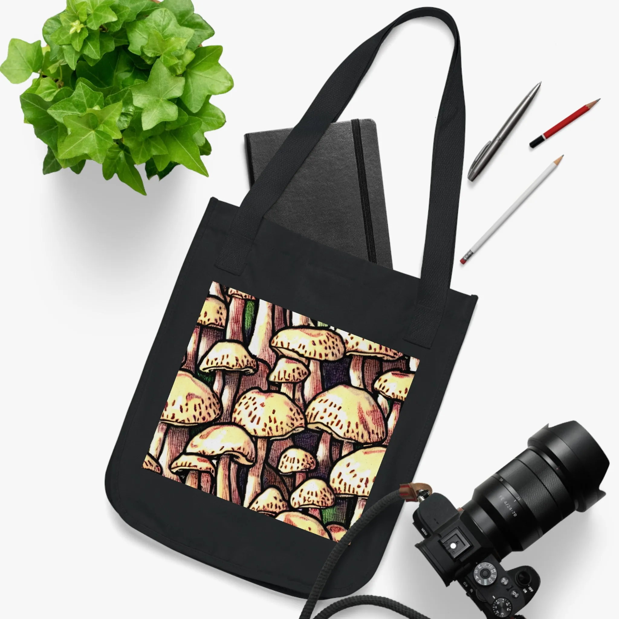 Mushroom Organic Canvas Tote Bag