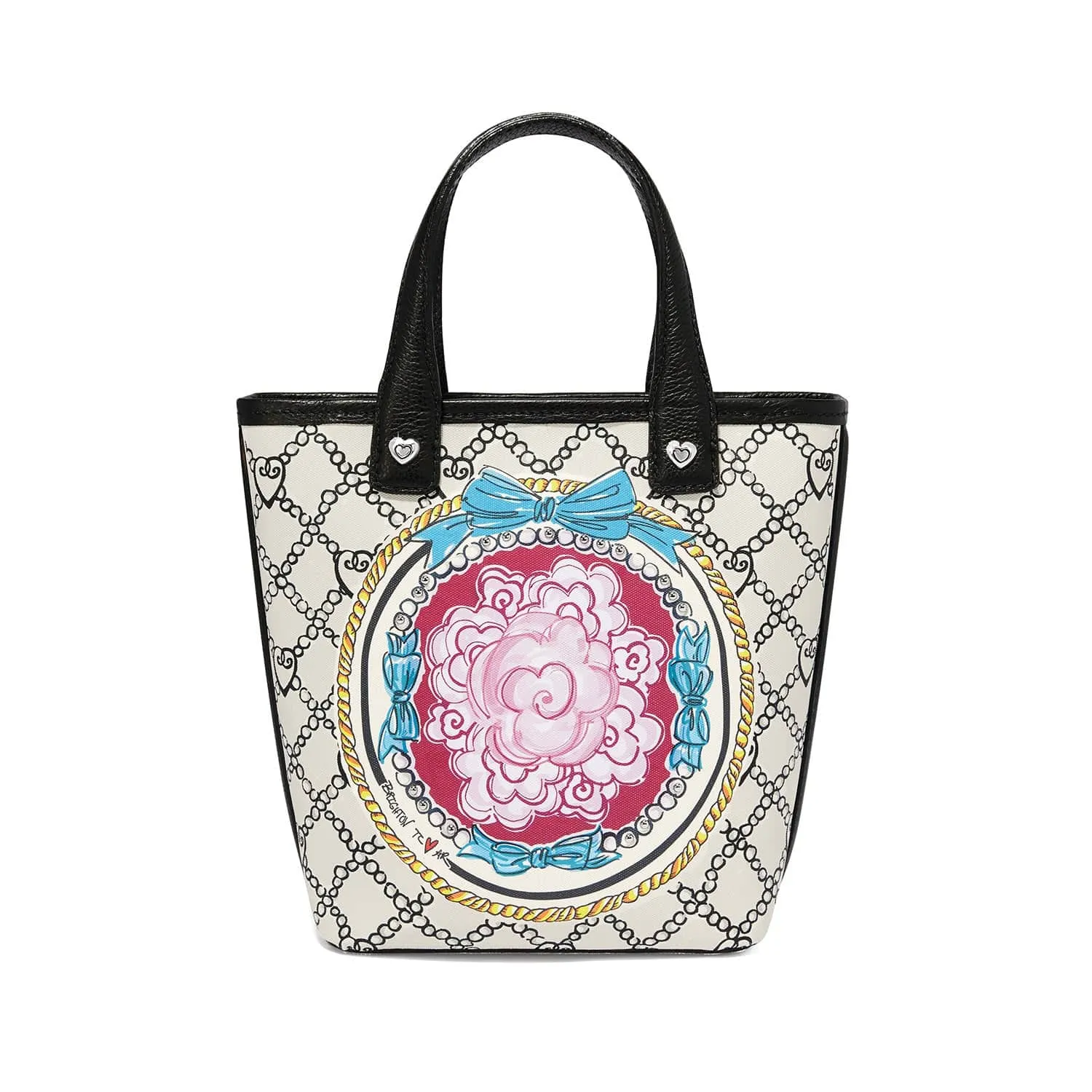 Paris Blooms Mini Saffiano Tote