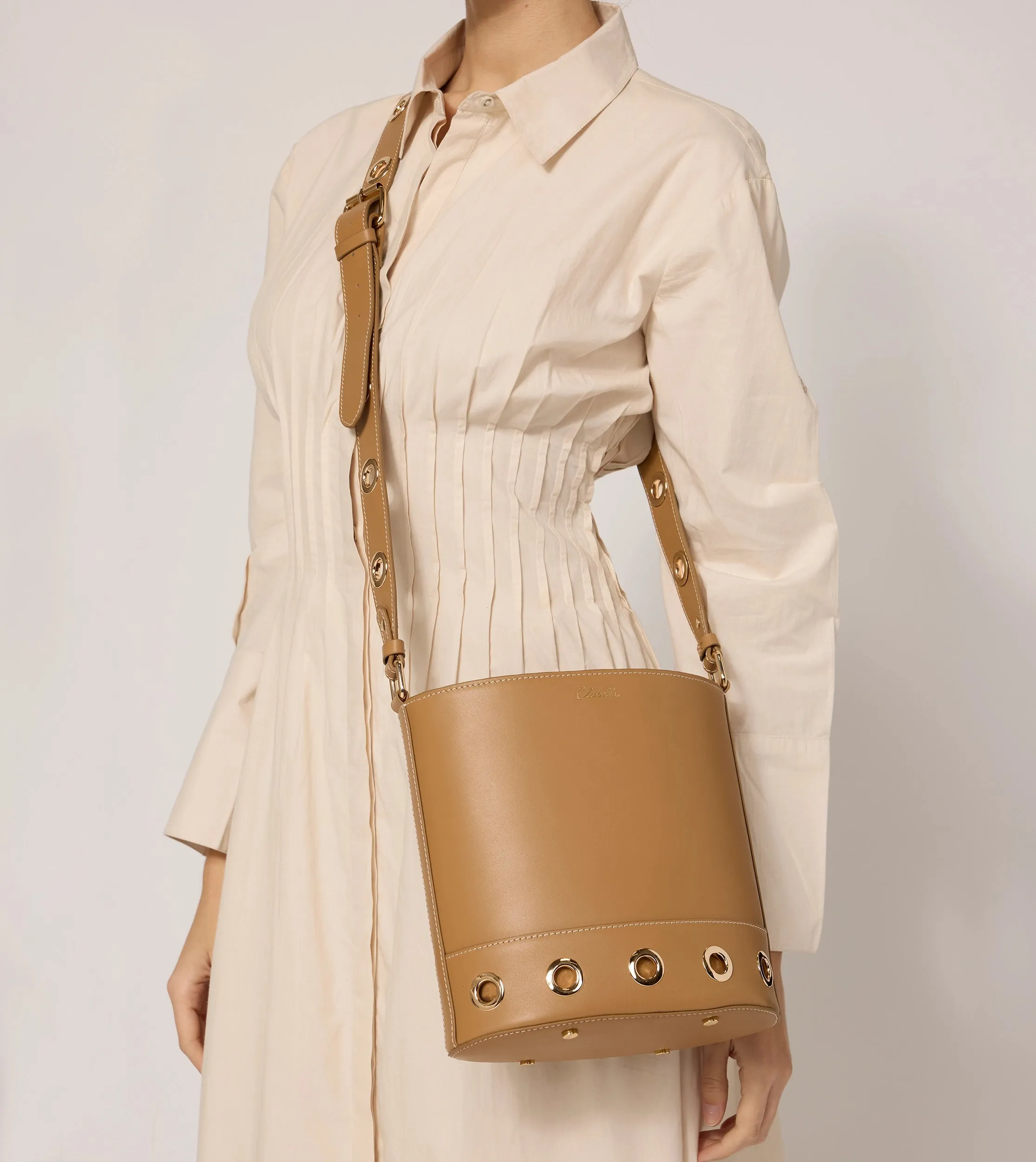 Rochelle Bucket Bag | Caramel