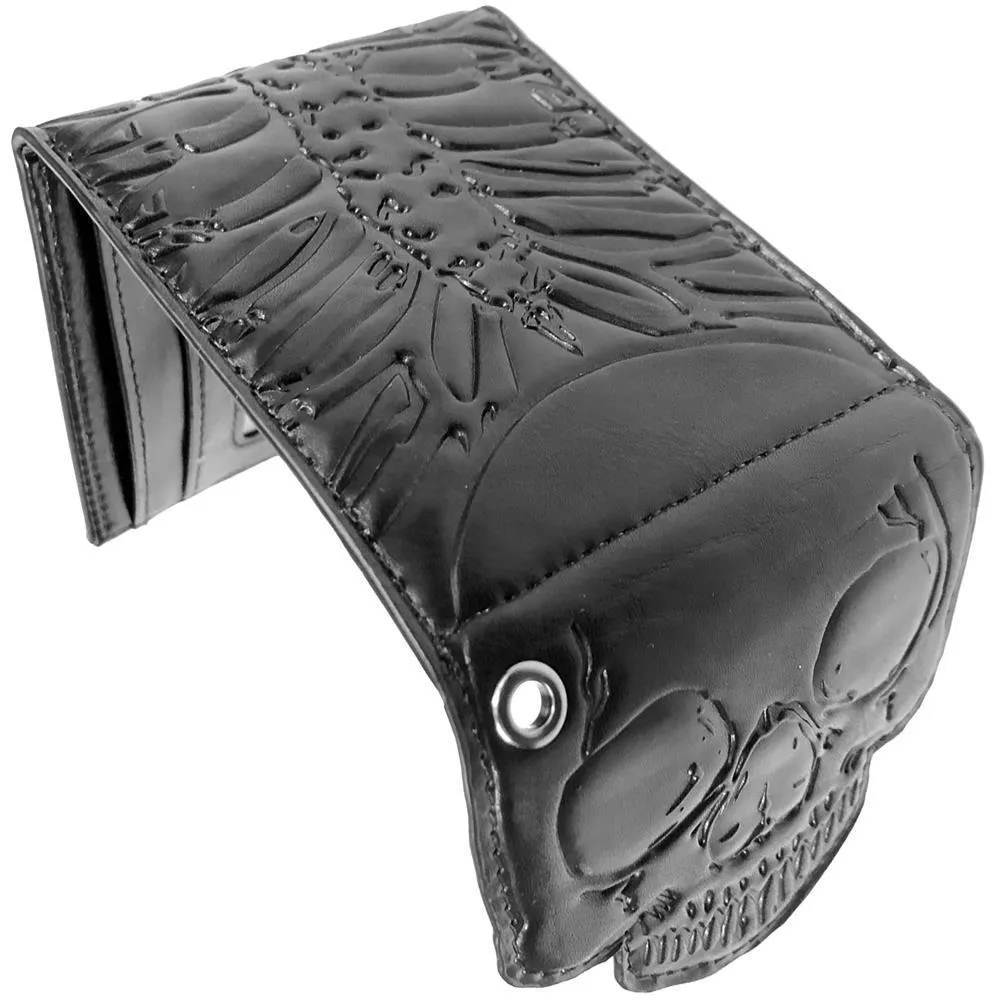 Skull Ribcage Bi Fold Vegan Wallet