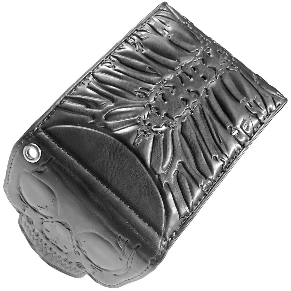 Skull Ribcage Bi Fold Vegan Wallet