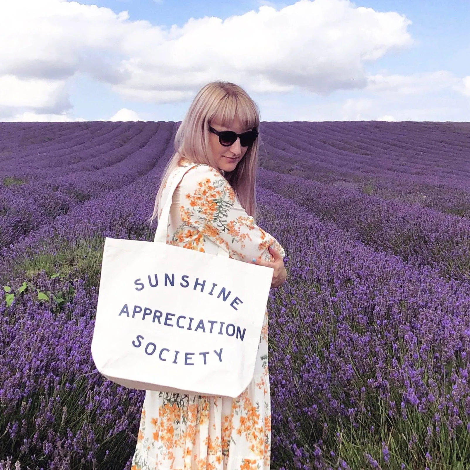 Sunshine Appreciation Society - Big Canvas Tote Bag