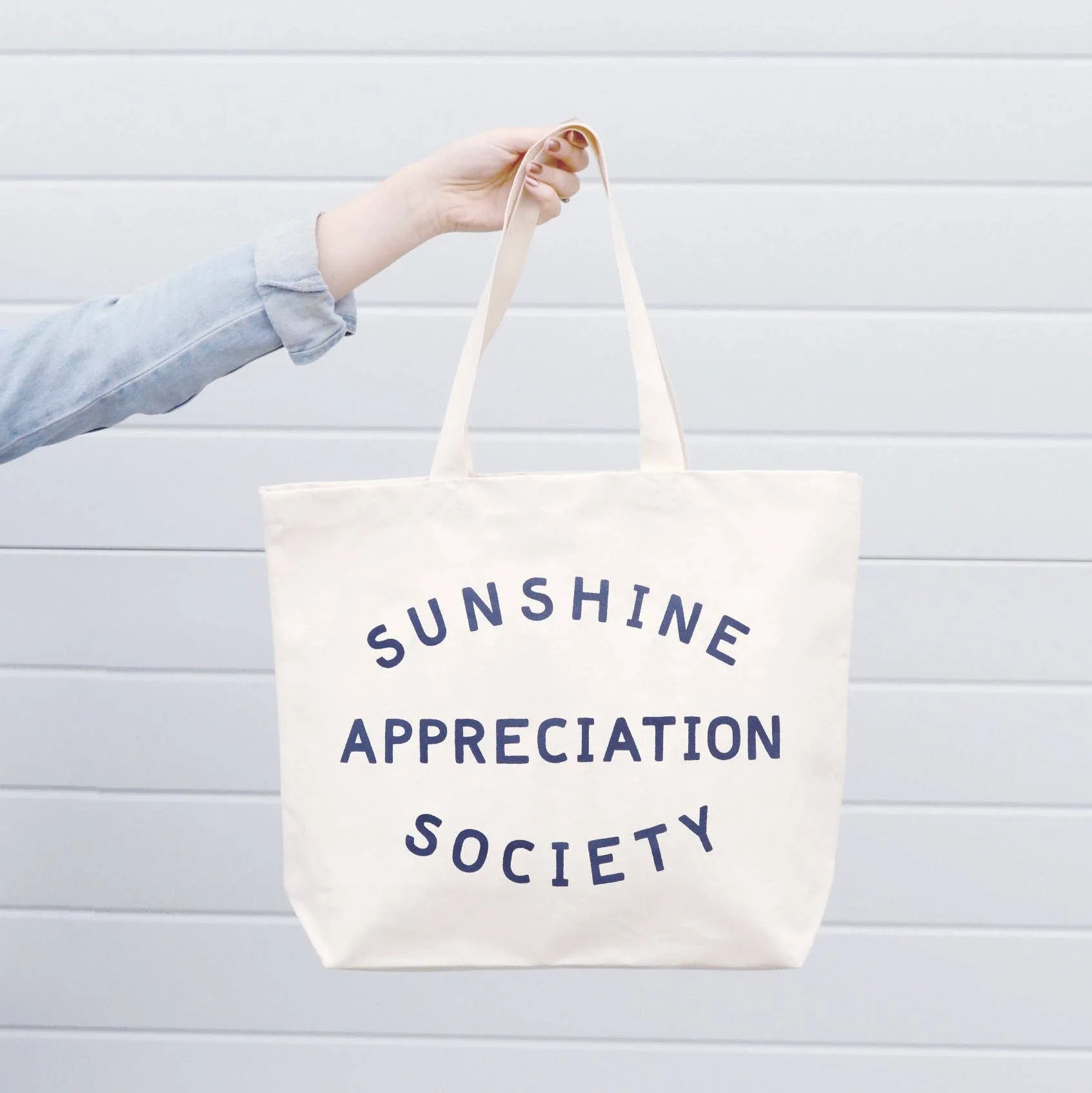 Sunshine Appreciation Society - Big Canvas Tote Bag