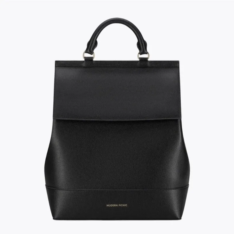 The Backpack - Black | Designer Lunch Bags & Totes