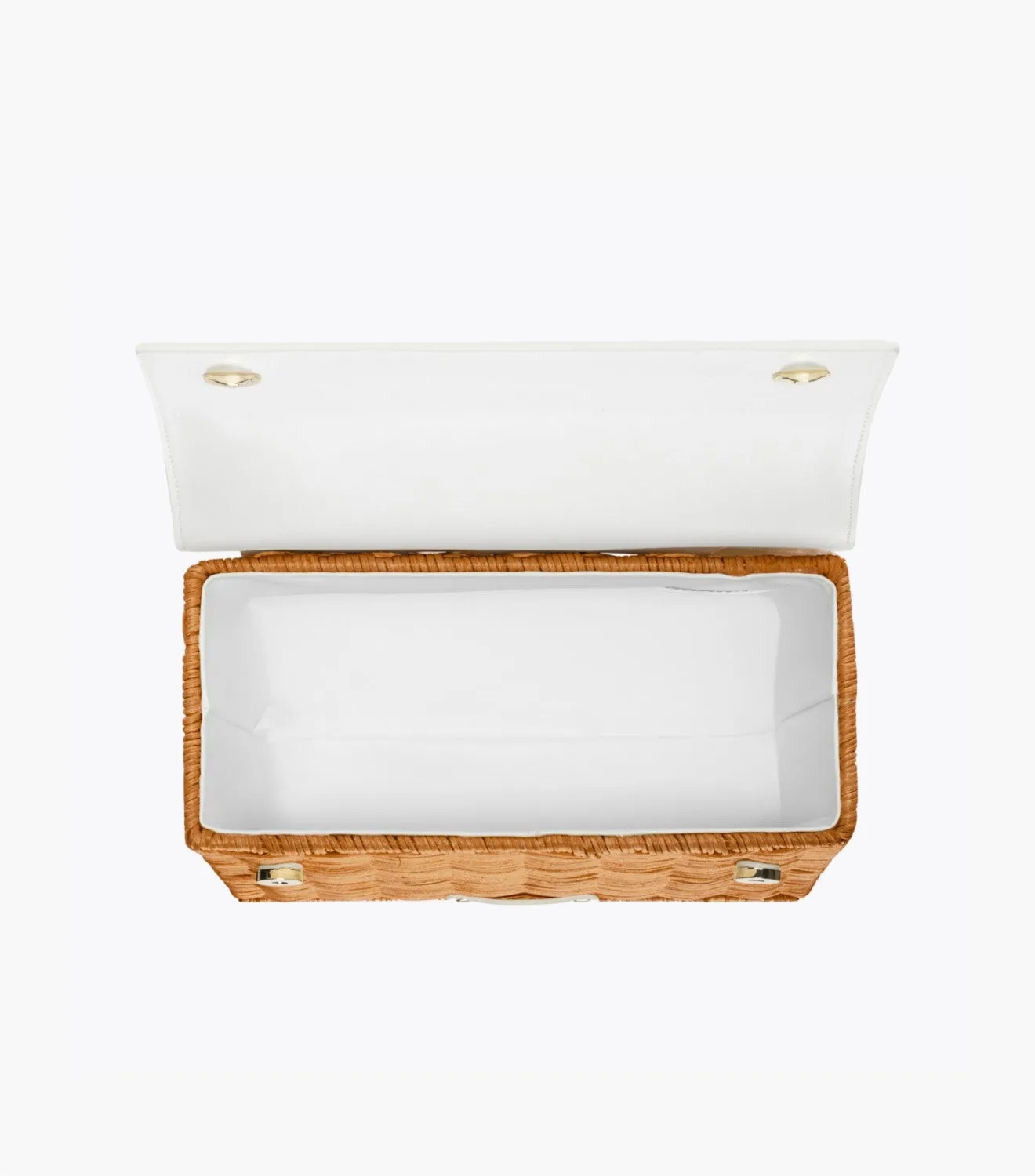 The Luncher - White Wicker | Designer Lunch Bags & Totes