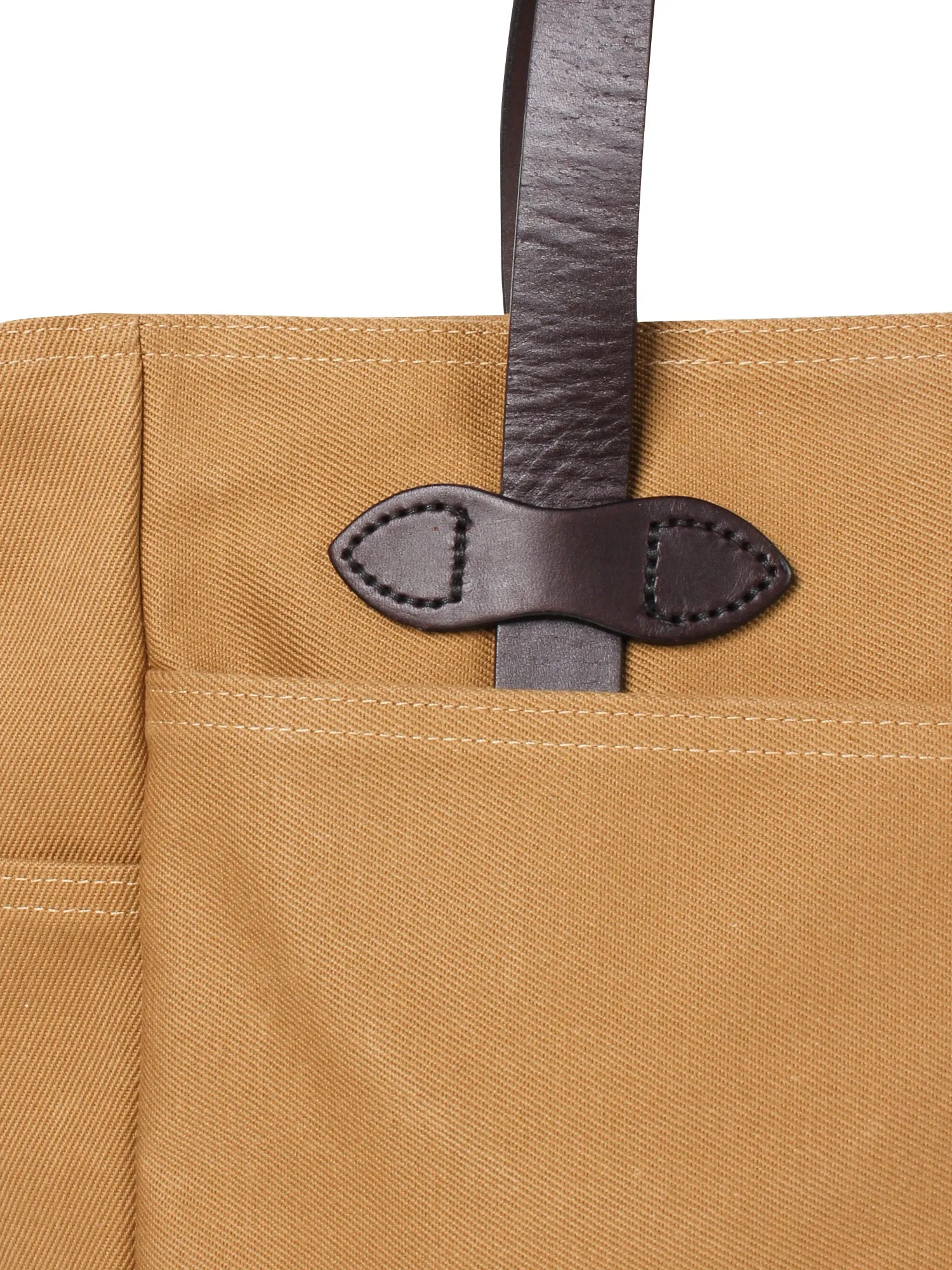 TOTE BAG W/O ZIPPER TAN