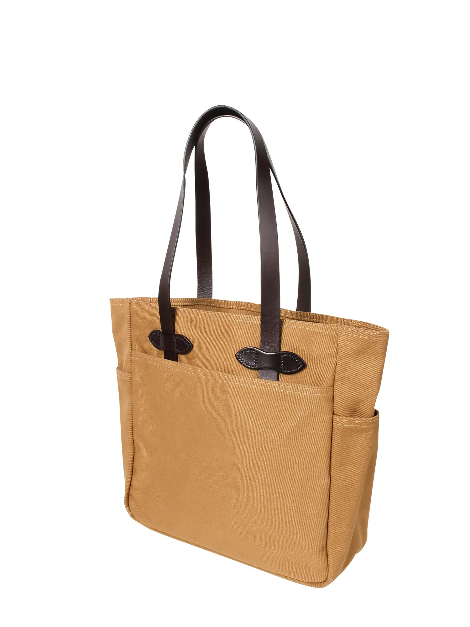 TOTE BAG W/O ZIPPER TAN