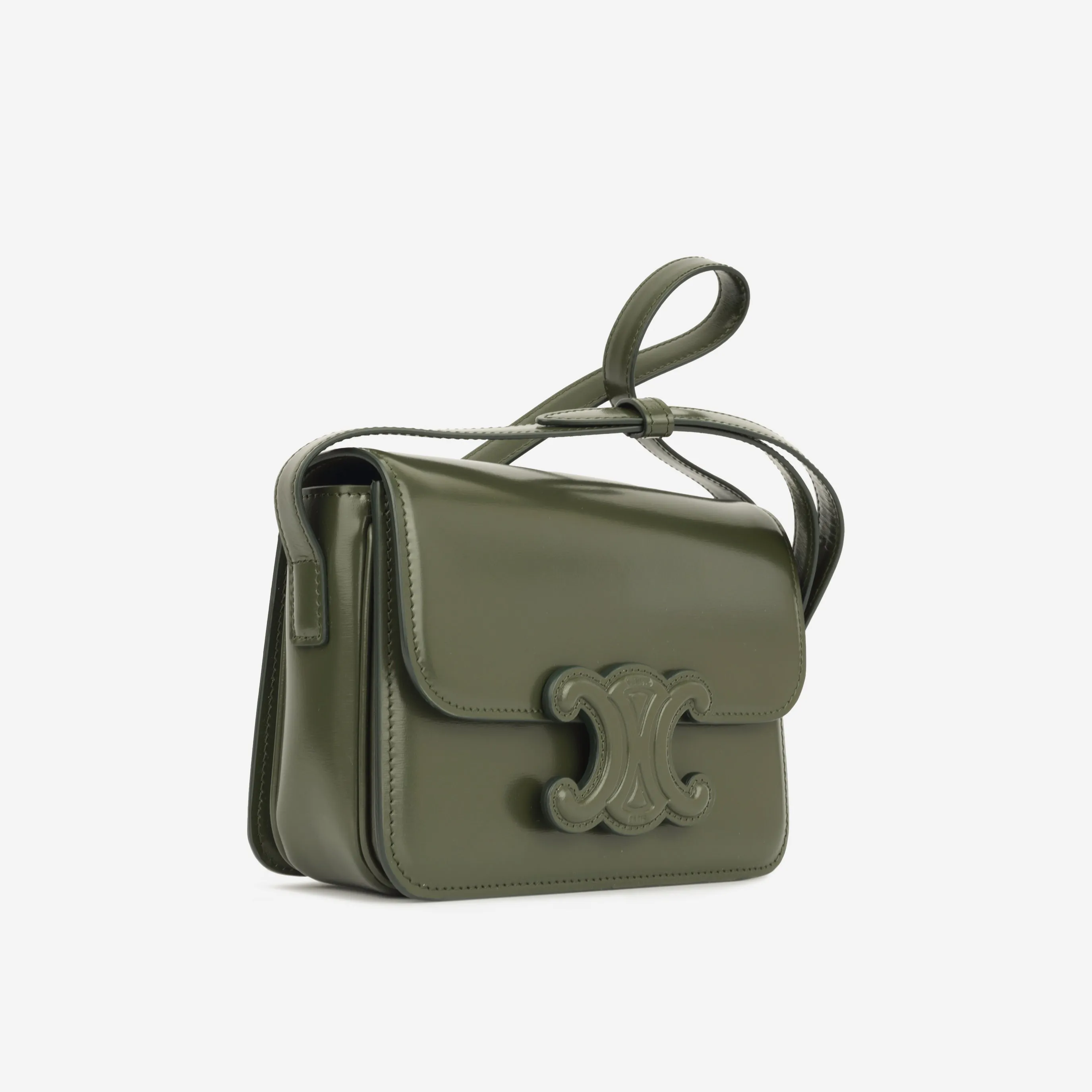 Triomphe Teen Cuir Flap - Duck Green