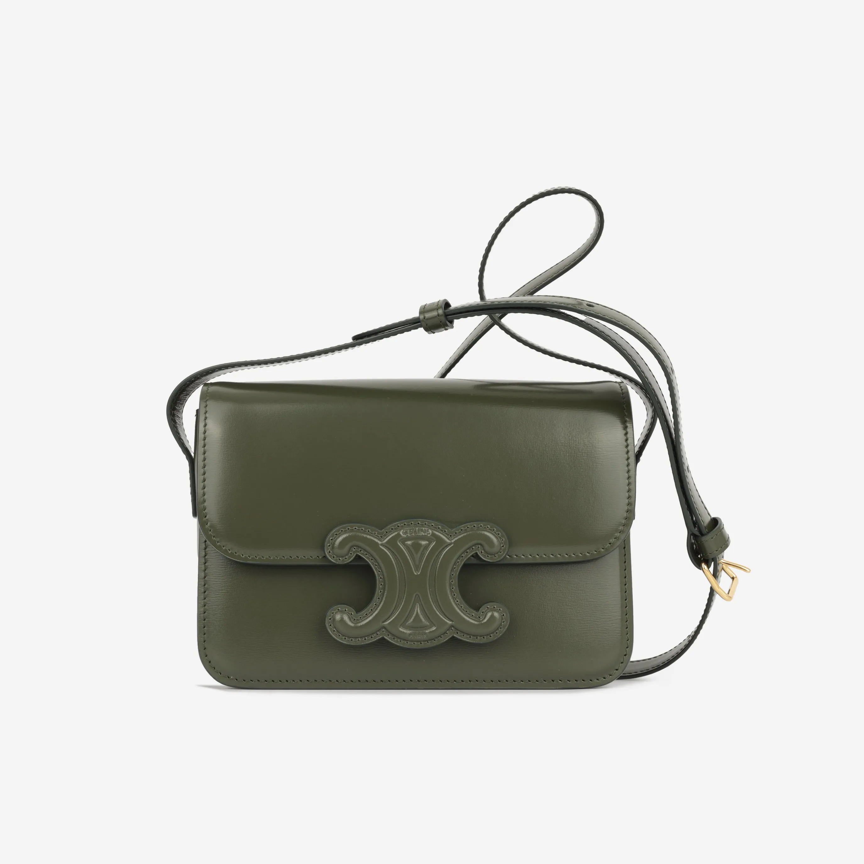 Triomphe Teen Cuir Flap - Duck Green