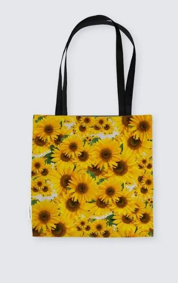 TRP Floral Print 04 Designer Suede Tote