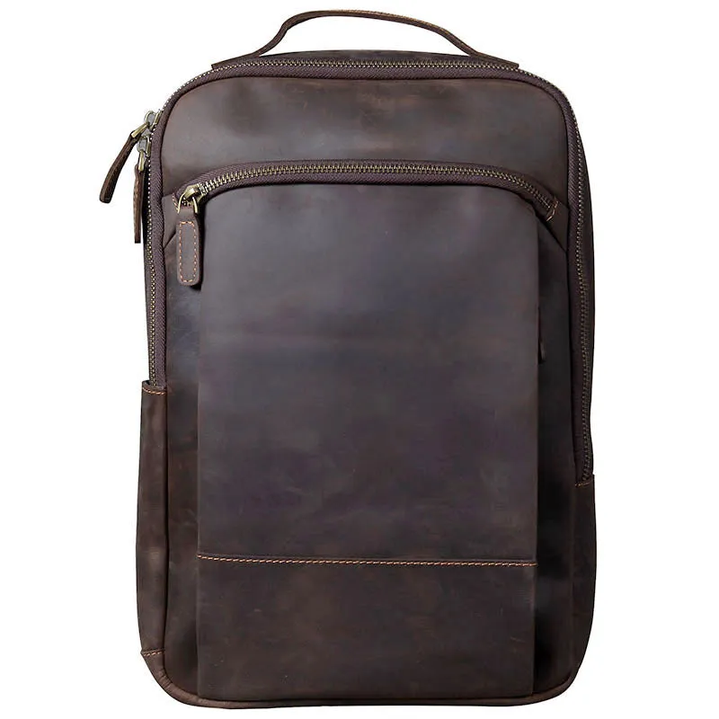 Vintage Cowhide Leather Backpack 5007