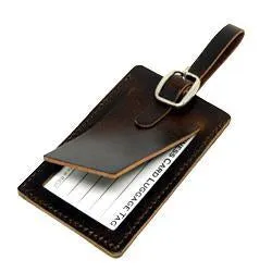 Voltage Valet - Leather Business Card Luggage Tag