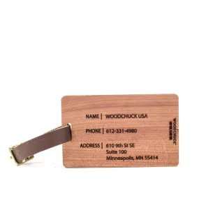 Wood Luggage Tag