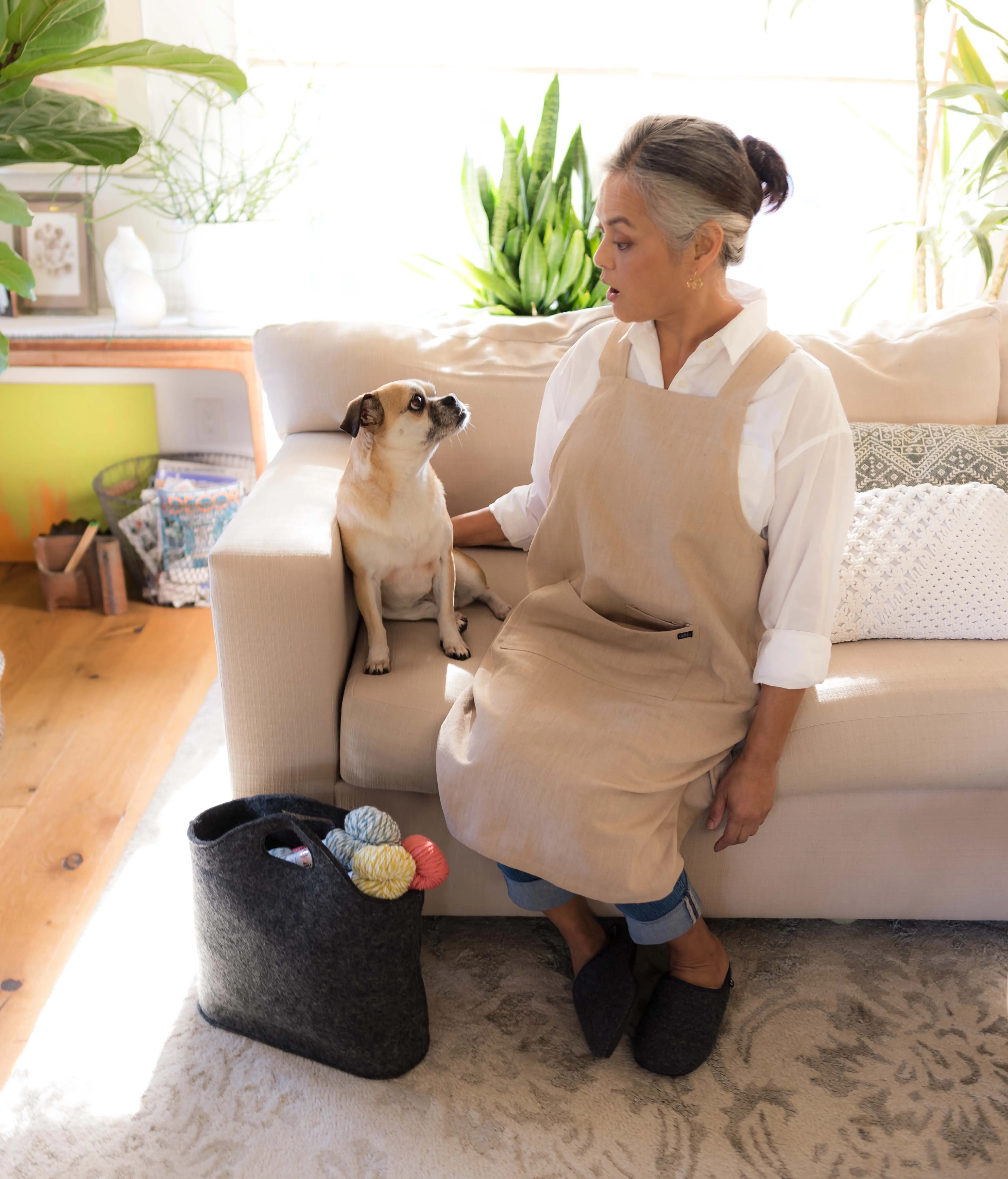 Wool Felt Tote - Grey