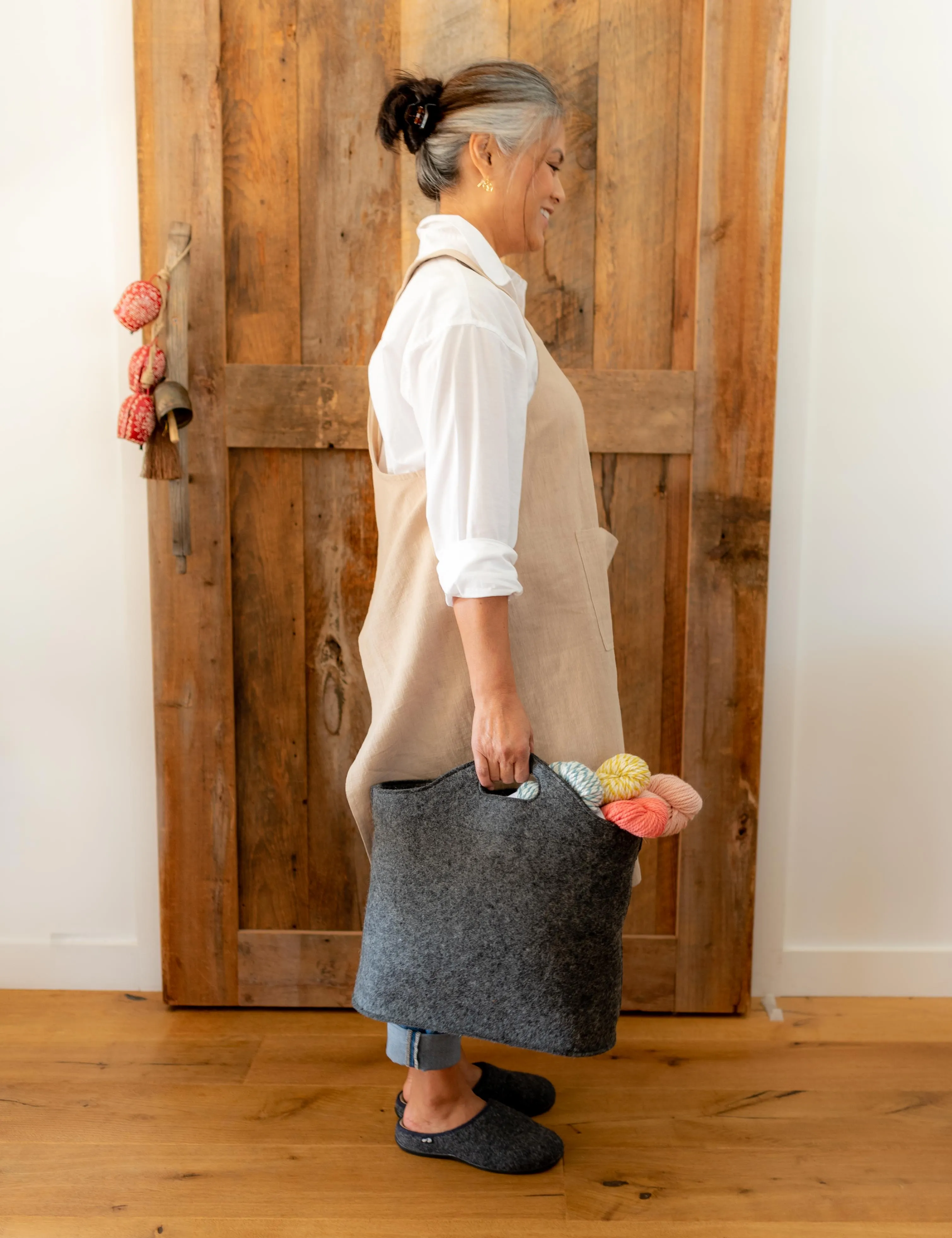 Wool Felt Tote - Grey