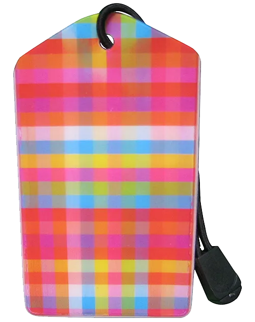 z Luggage Tag: Happy Stripes